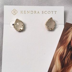 Kendra Scott Tessa Earrings in Rock Crystal/Gold